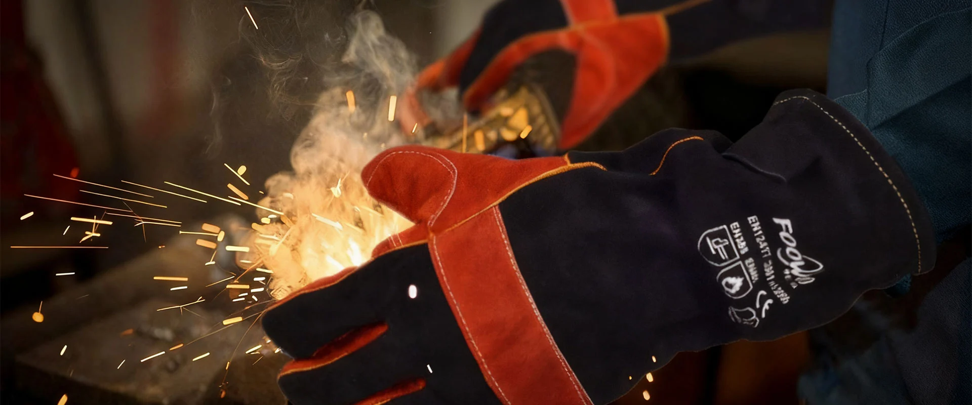 Fábrica de guantes de soldadura de China